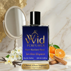 Timeless Elegance women’s perfume inspired by Chanel Allure with floral, citrus, and warm woody notes