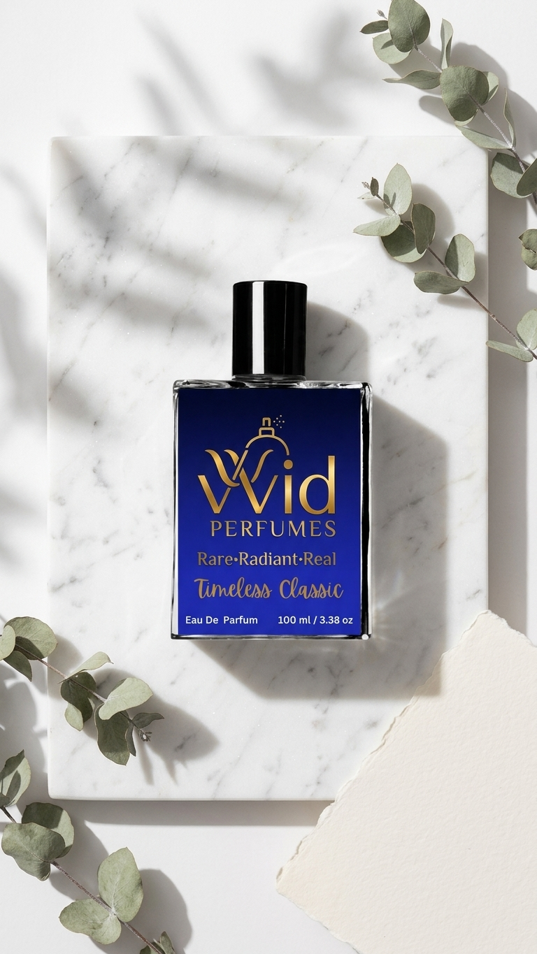 Timeless Classic Perfume by VVID Perfumes featuring refined citrus, aromatic spices, woody notes, and a sophisticated long-lasting fragrance.